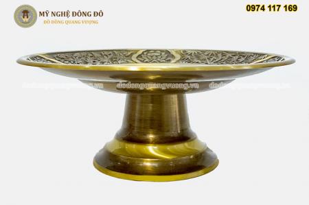 Mâm Bồng Thờ Cúng Mài Công Nghệ KT 30cm