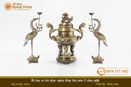 Bộ tam sự dơi phúc ngậm đồng tiền màu 2 công nghệ