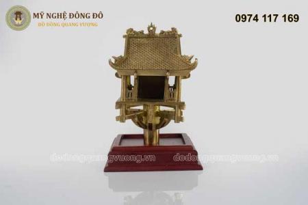 Chùa một cột bằng đồng vàng mộc