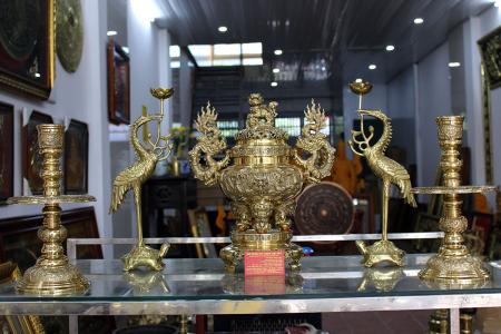 Bộ đỉnh đồng thờ cúng Vĩnh Tiến số 2 giá rẻ