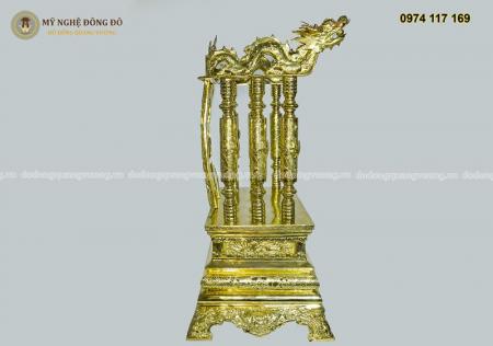 Ngai thờ bằng đồng vàng cao 81cm