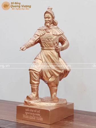 Tượng đồng Trần Hưng Đạo đang đứng chỉ tay cao 44cm