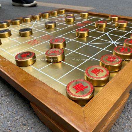 Bàn cờ tướng bằng đồng vàng chất lượng cao