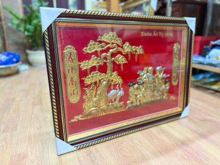 Tranh Đồng Mừng Thọ Giá Rẻ 60cm x 80cm