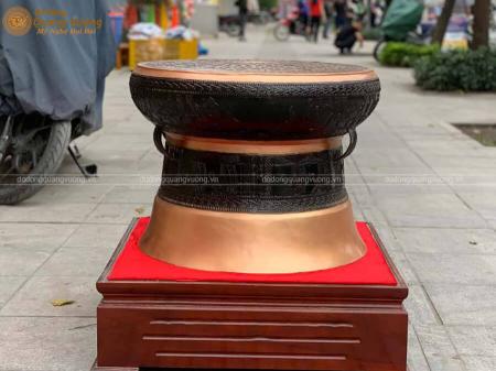 Trống đồng Đông Sơn đường kính 65cm cực đẹp