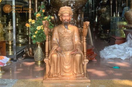 Tượng đồng Trần Quốc Tuấn đúc thủ công cao 69cm