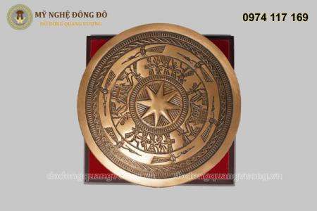 Quả trống đồng đỏ mộc cao 20cm