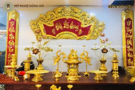 Cuốn thư câu đối cao cấp - thiếp vàng 9999