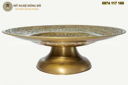 Mâm Bồng Chữ Phúc Đồng Thau KT 30cm