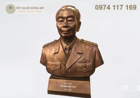 Tượng Đại tướng Võ Nguyên Giáp bằng đồng đỏ