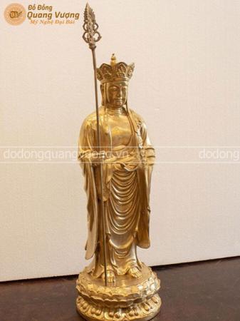 Tượng Phật Địa Tạng Vương Bồ Tát bằng đồng cao 55cm