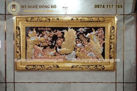 Tranh ngọc đường phú quý chạm tam khí