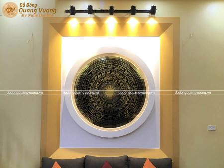 Mặt trống đồng ăn mòn 1m2 cực đẹp