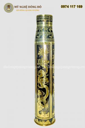 Vỏ cát tút ăn mòn chạm khắc Tranh tứ quý 100ly