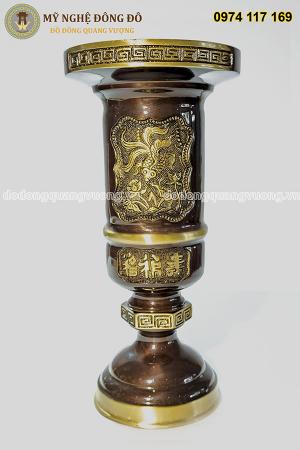 Ống hương bằng đồng vàng 2 công nghệ