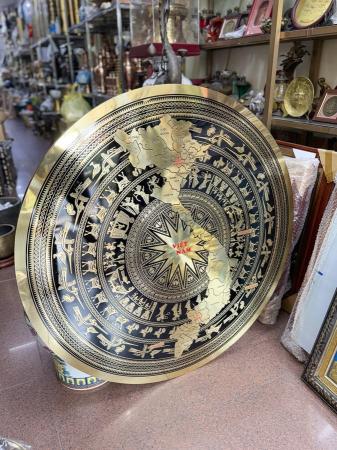 Mặt Trống Đồng Bản Đồ Mẫu Mới 34 Tỉnh Thành Việt Nam