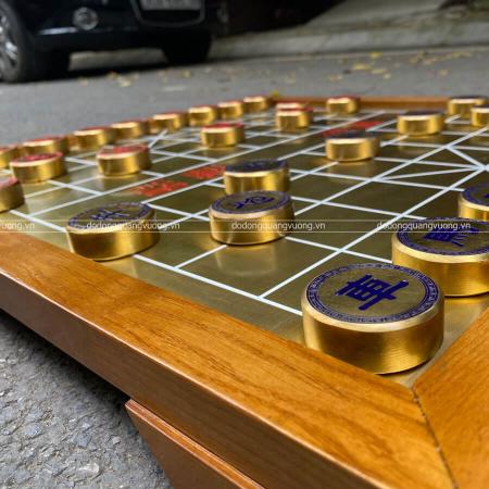 Bàn cờ tướng bằng đồng vàng chất lượng cao