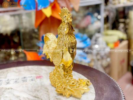 Tượng đồng phong thủy tuổi Dậu cao 25cm