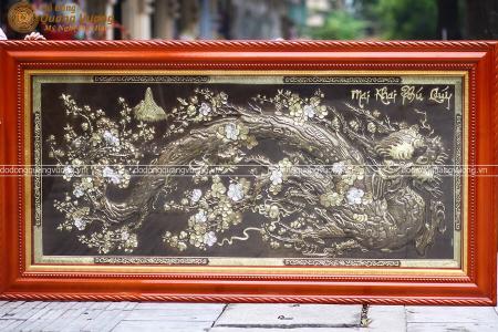 Tranh vinh hoa phú quý bằng đồng 2m37 x 1m33