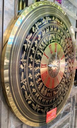 Đồng hồ mặt trống đồng ăn mòn đường kính 60cm