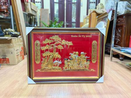 Tranh Đồng Mừng Thọ Giá Rẻ 60cm x 80cm