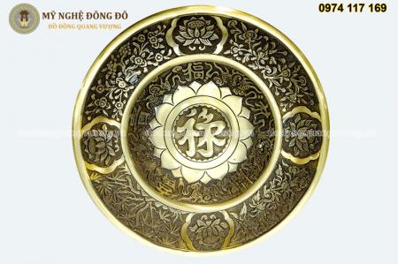 Mâm Bồng Thờ Cúng Mài Công Nghệ KT 30cm