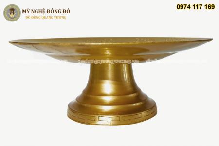 Mâm Bồng Chữ Phúc Vàng Mộc KT 27cm