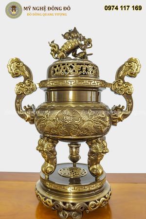 Bộ đỉnh đồng 2 công nghệ hun giả cổ