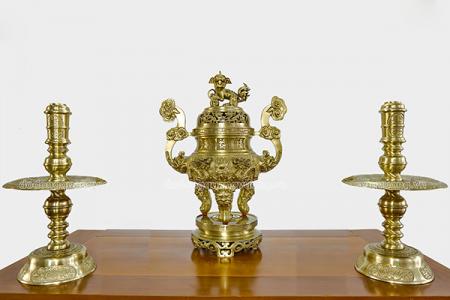 Bộ Tam Sự Song Long Chầu Nguyệt Phật Mờ