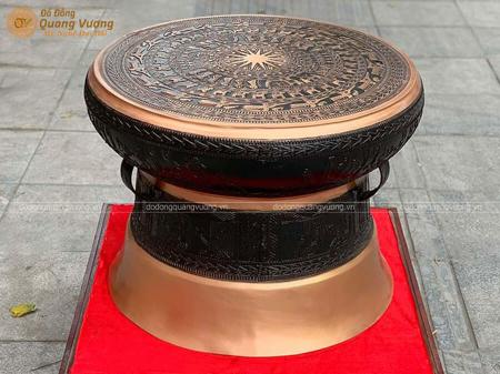 Trống đồng Đông Sơn đường kính 65cm cực đẹp