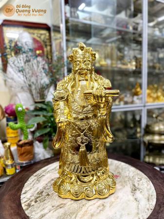 Tượng tam đa Phúc Lộc Thọ bằng đồng dát vàng 9999 