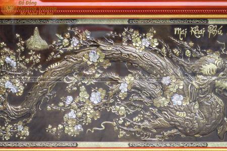 Tranh vinh hoa phú quý bằng đồng 2m37 x 1m33