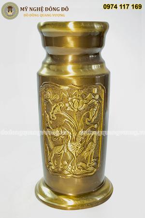 Ống hương đồng hun giả cổ