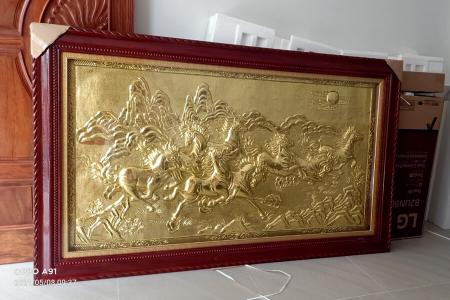 Tranh đồng mã đáo thành công thúc nổi liền tấm 2m40 x 1m50