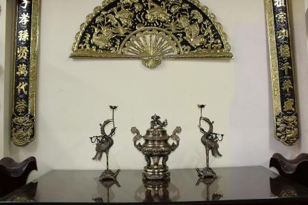 Bộ tam sự đỉnh đồng dơi phúc ngậm đào màu 2 công nghệ