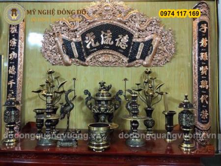 Cuốn thư câu đối chữ thư pháp Phúc Mãn Đường