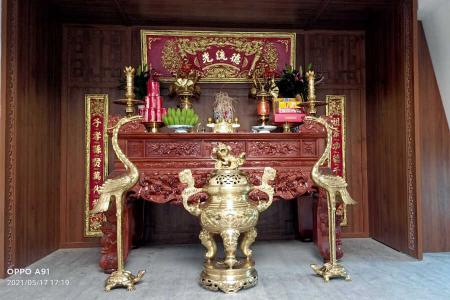 Hoành phi câu đối thờ gia tiên