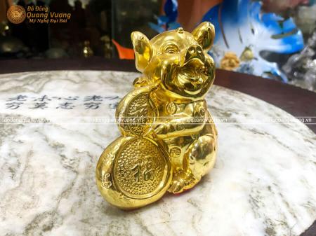 Tượng đồng phong thủy tuổi Hợi cao 18cm