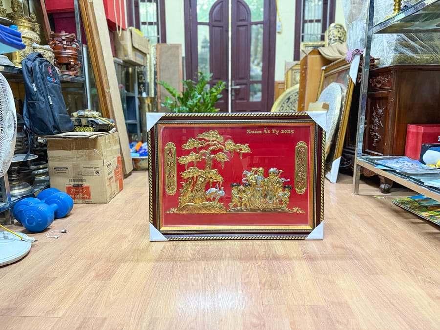 Tranh Đồng Mừng Thọ Giá Rẻ 60cm x 80cm