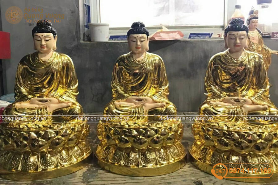 mẫu tượng Phật bằng đồng