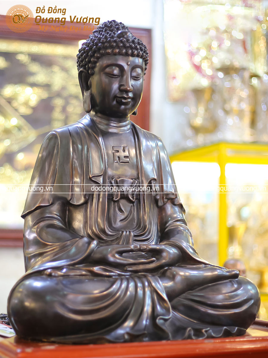 Tượng Phật A Di Đà bằng đồng đỏ