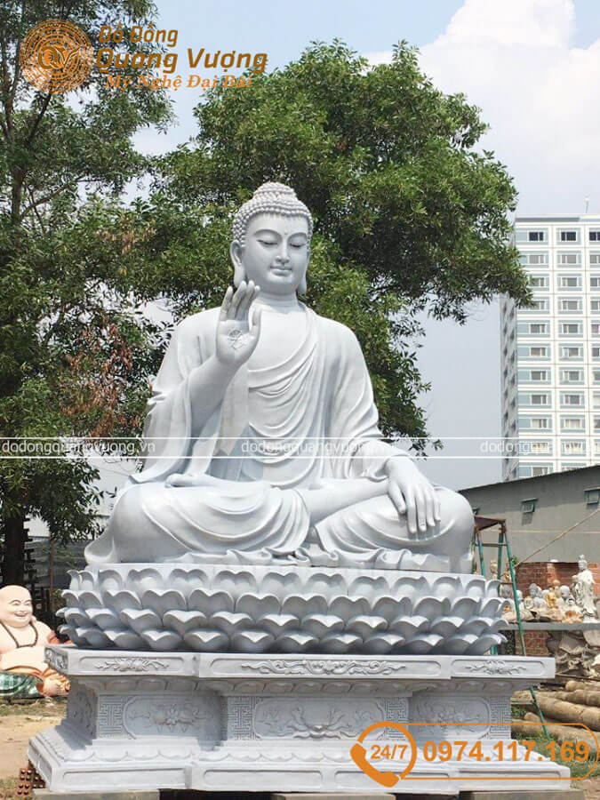 Tượng Phật khuôn thạch cao