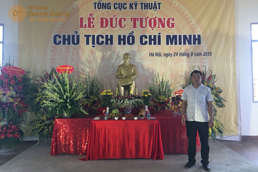 Lễ đúc tượng đồng chủ tịch Hồ Chí Minh tại tổng cục kỹ thuật